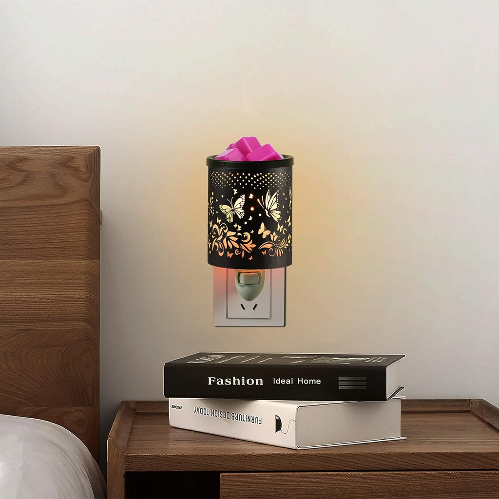 mocosa Plug in Wax Warmer，Candle Wax Warmer for Scented Wax melt Warmer，Electric Wax Burner for Home Bathroom (Butterfly)