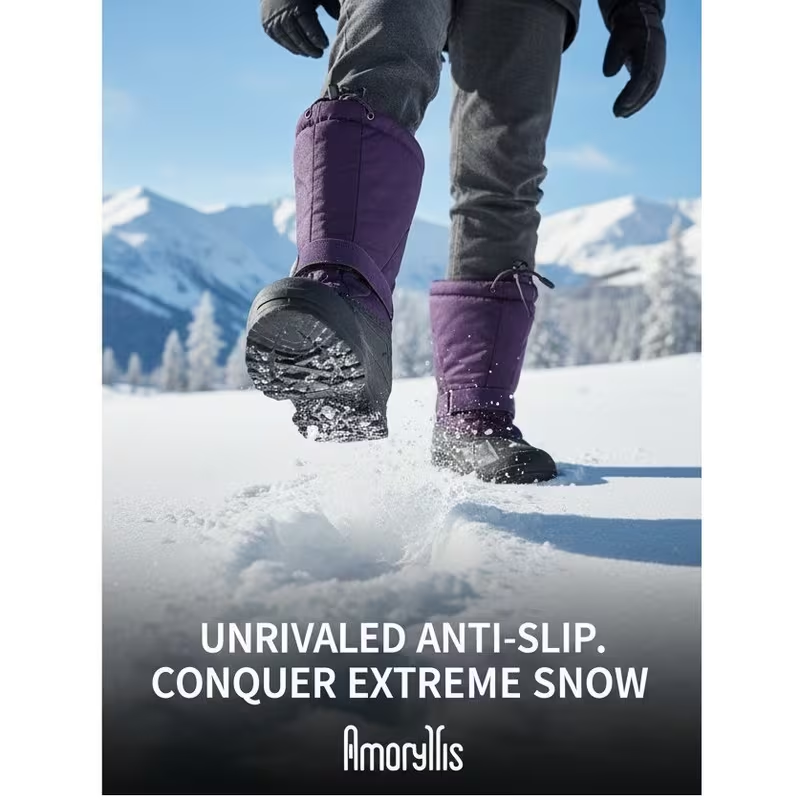 Women’s Waterproof Winter Snow Boots – Warm Insulated Slip-Resistant Outdoor Boots for Snow, Hiking & Daily Winter Wear