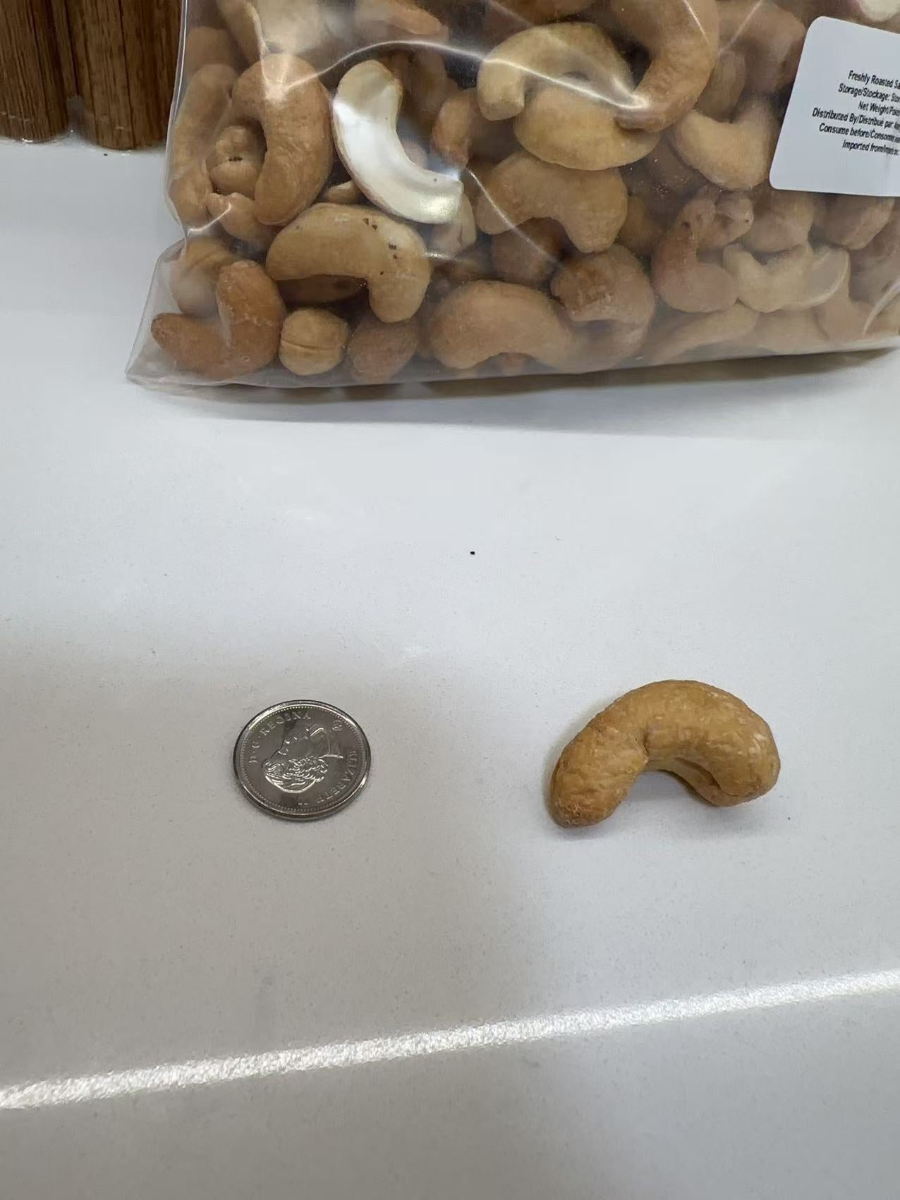 Roasted & Salted Jumbo Cashews Freshly Roasted In Canada (1.36kg/bag)