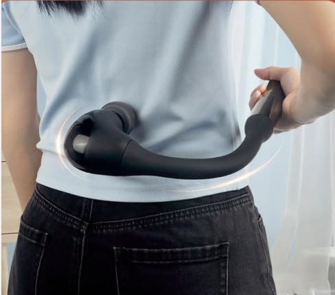 Massage Gun with Extension Handle,Back Massager Tool,U-shaped Massage
