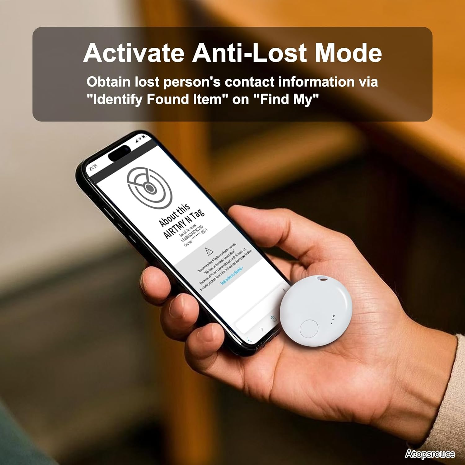 Bluetooth Item Tracker 4 Pack – Smart Key Finder Compatible with Apple Find My, GPS Locator for Keys, Wallet, Luggage & Pets