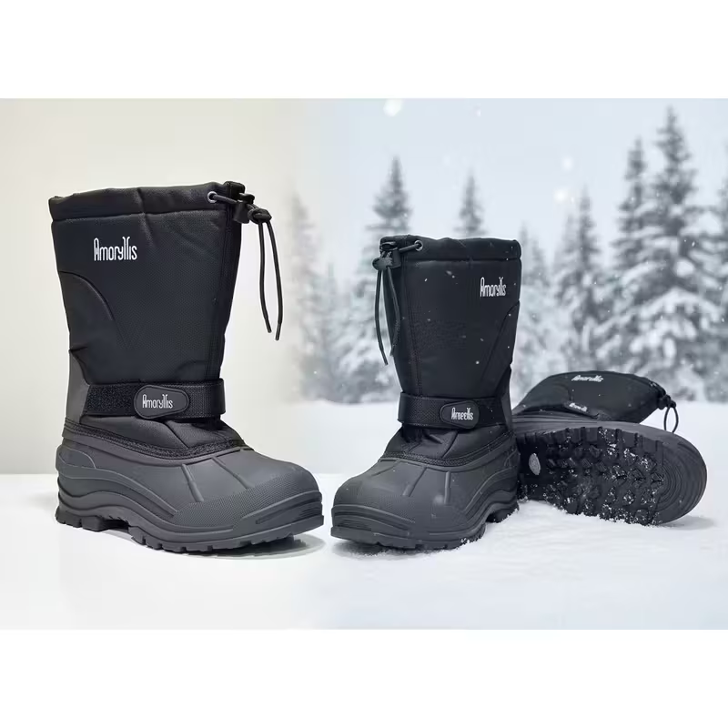Men’s Waterproof Winter Snow Boots – Thermal Insulated Anti-Slip Cold Weather Outdoor Boots for Snow, Hiking & Winter Work