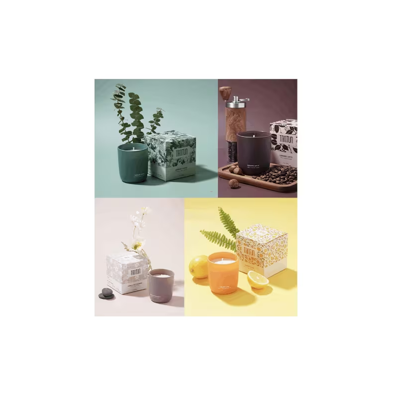 SCENTED CANDLE 7oz 200g Hand Poured with 100% Plant-based Wax 45 Hours Burn Time