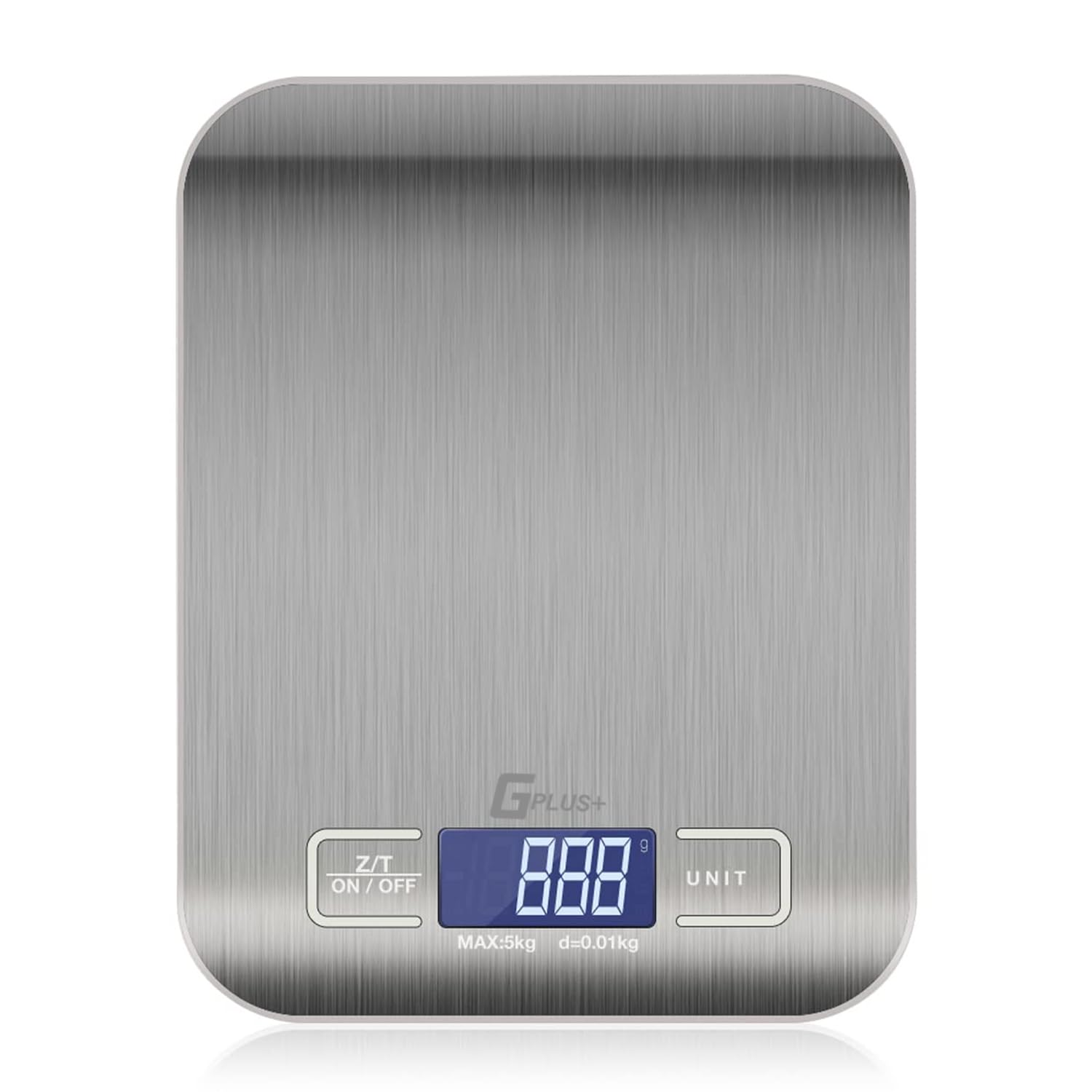 Digital Kitchen Scale, Highly Accurate 5000g/11lb x 0.1oz, Food Scale for Cooking, Baking and Weight Loss, Kitchen Scale with Backlit - Batteries Included