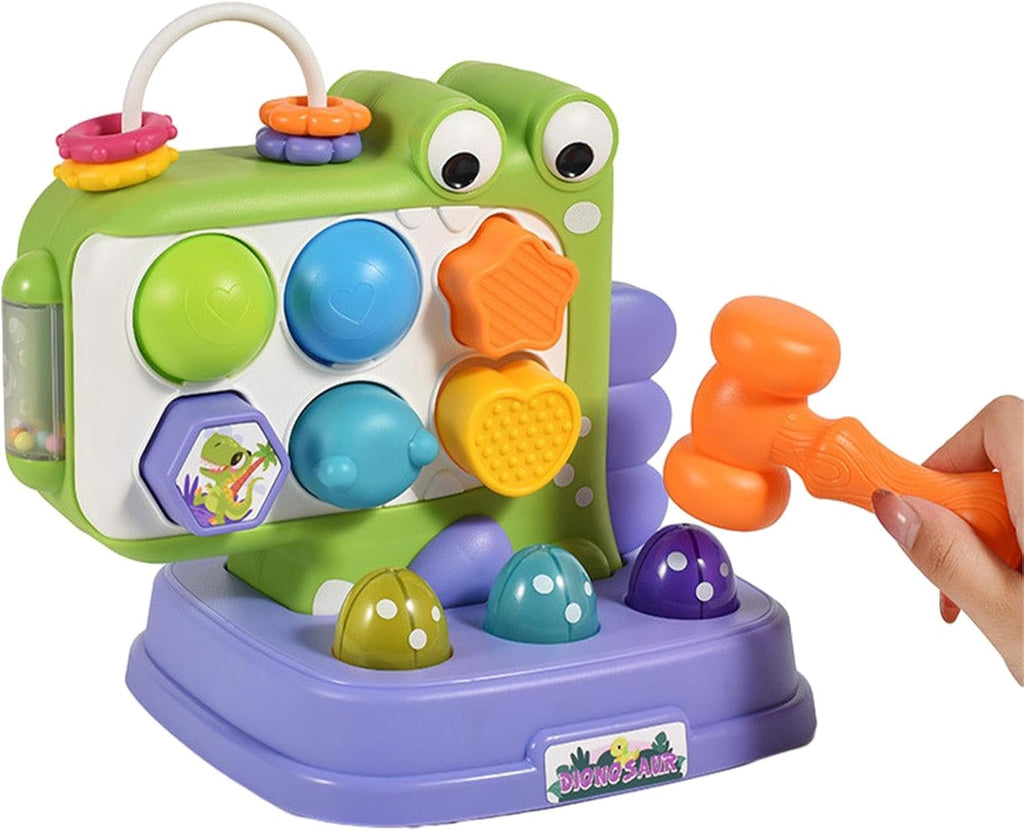 Hammer Toys for Kids, Pounding Toys for Kids - Dinosaur Interactive Hammering,Early Learning Stem Toy, Interactive Educational Game, Learning Toddler Toy, Shape Adjustment for Early l