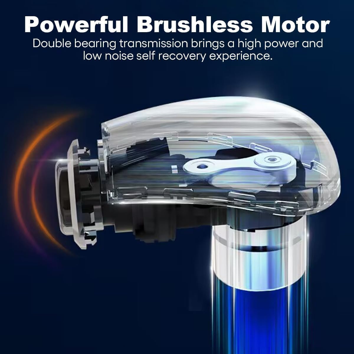 Massage Gun with Extension Handle,Back Massager Tool,U-shaped Massage