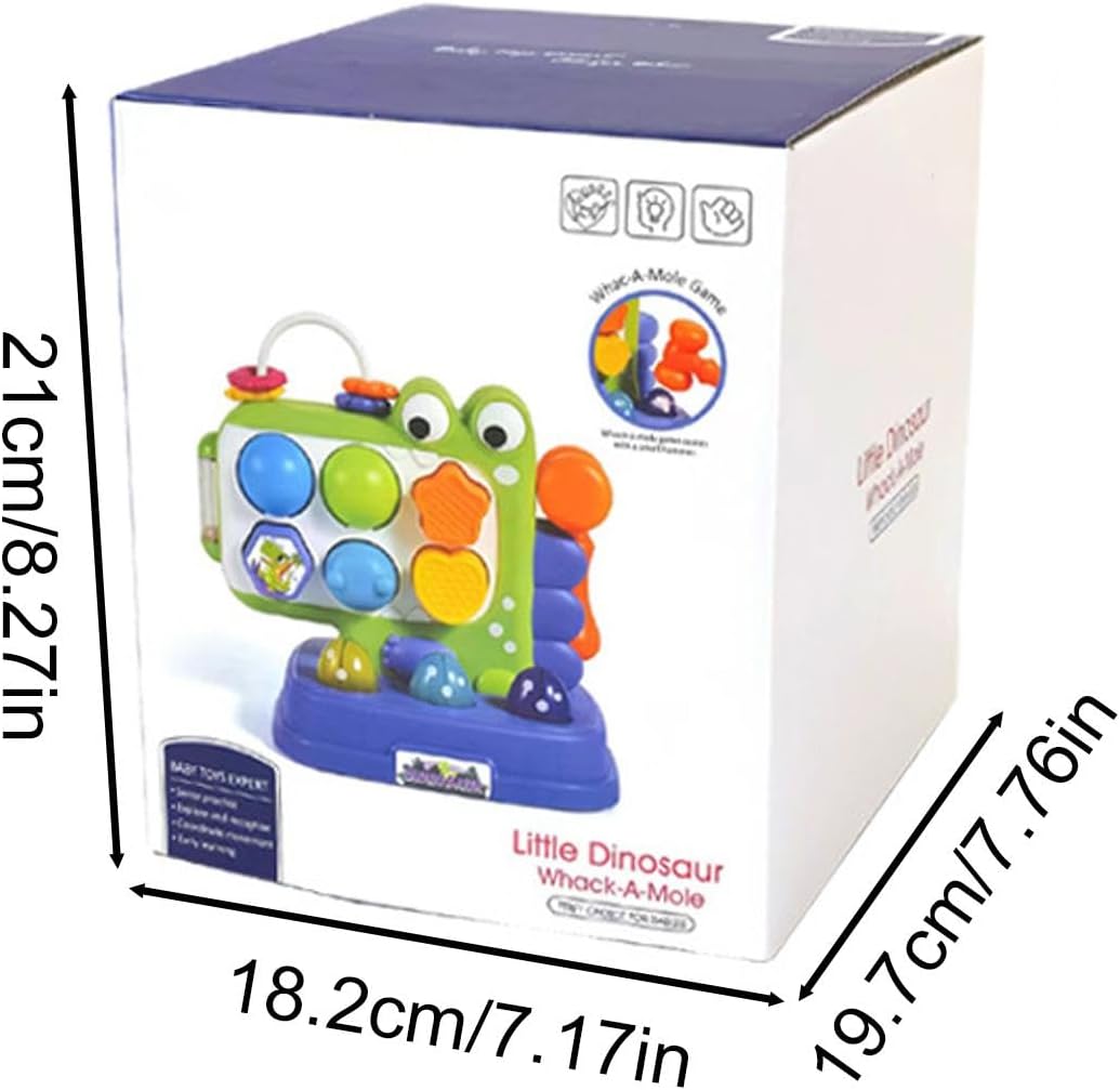 Hammer Toys for Kids, Pounding Toys for Kids - Dinosaur Interactive Hammering,Early Learning Stem Toy, Interactive Educational Game, Learning Toddler Toy, Shape Adjustment for Early l