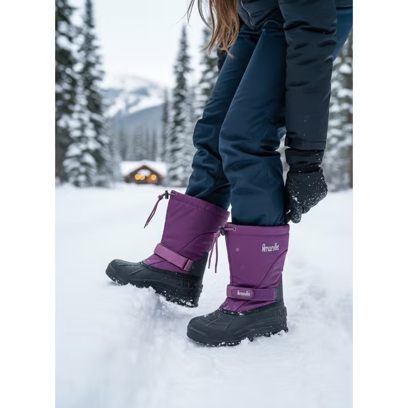 Women’s Waterproof Winter Snow Boots – Warm Insulated Slip-Resistant Outdoor Boots for Snow, Hiking & Daily Winter Wear