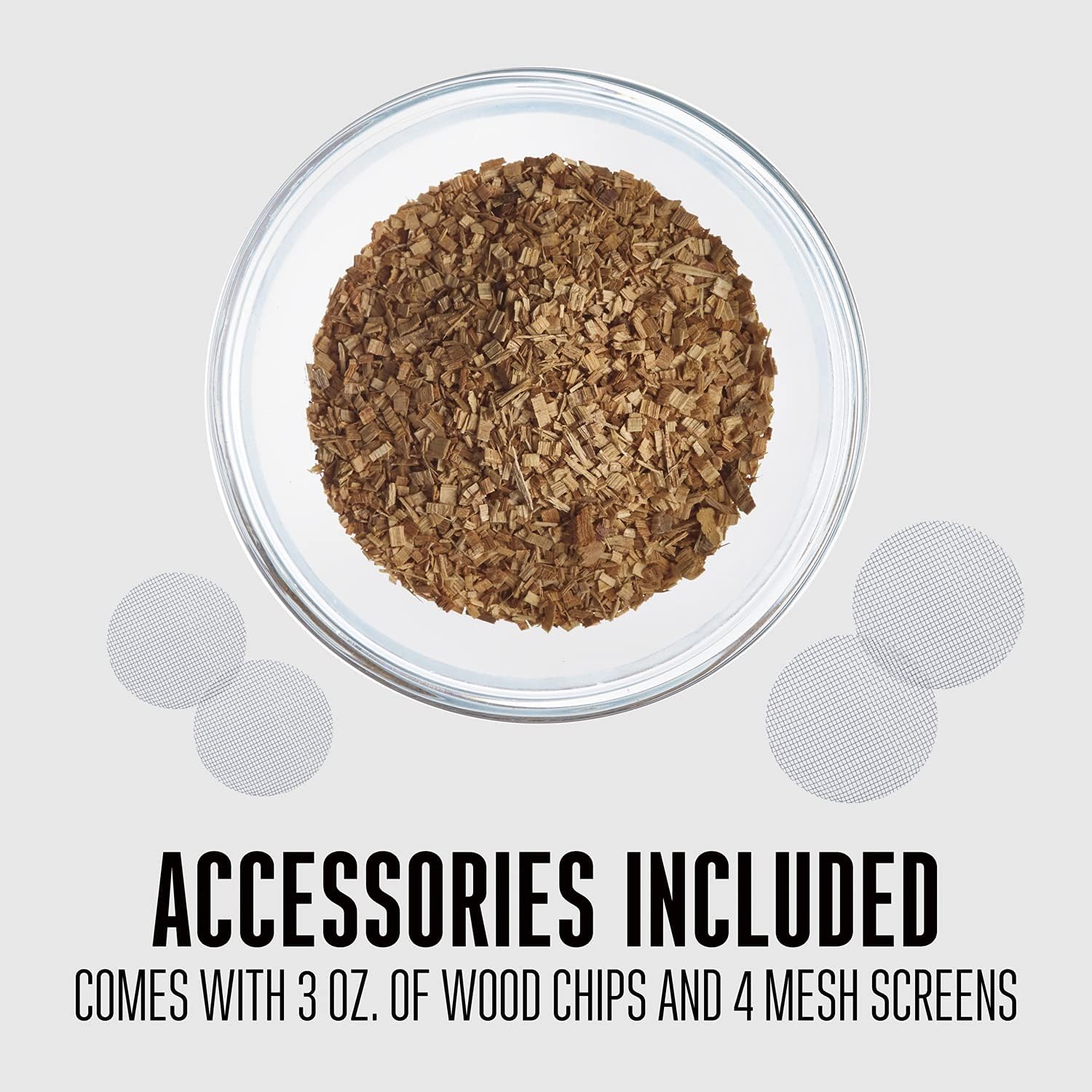 WESTON BRANDS Smoking Gun, Handheld Infuser for Meat, Cocktails, Cheese, Fish, with 4 Mesh Screens, 18” Hose, Wood Chip Starter Pack, Black (41-0801-W)