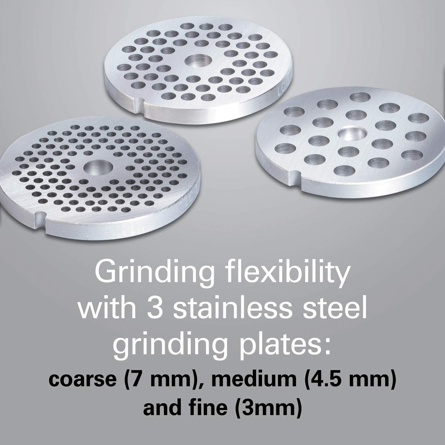 Hamilton Beach Professional Stand Mixer Specialty Attachment, All-Metal Meat and Food Grinder Attachment Set, 63245