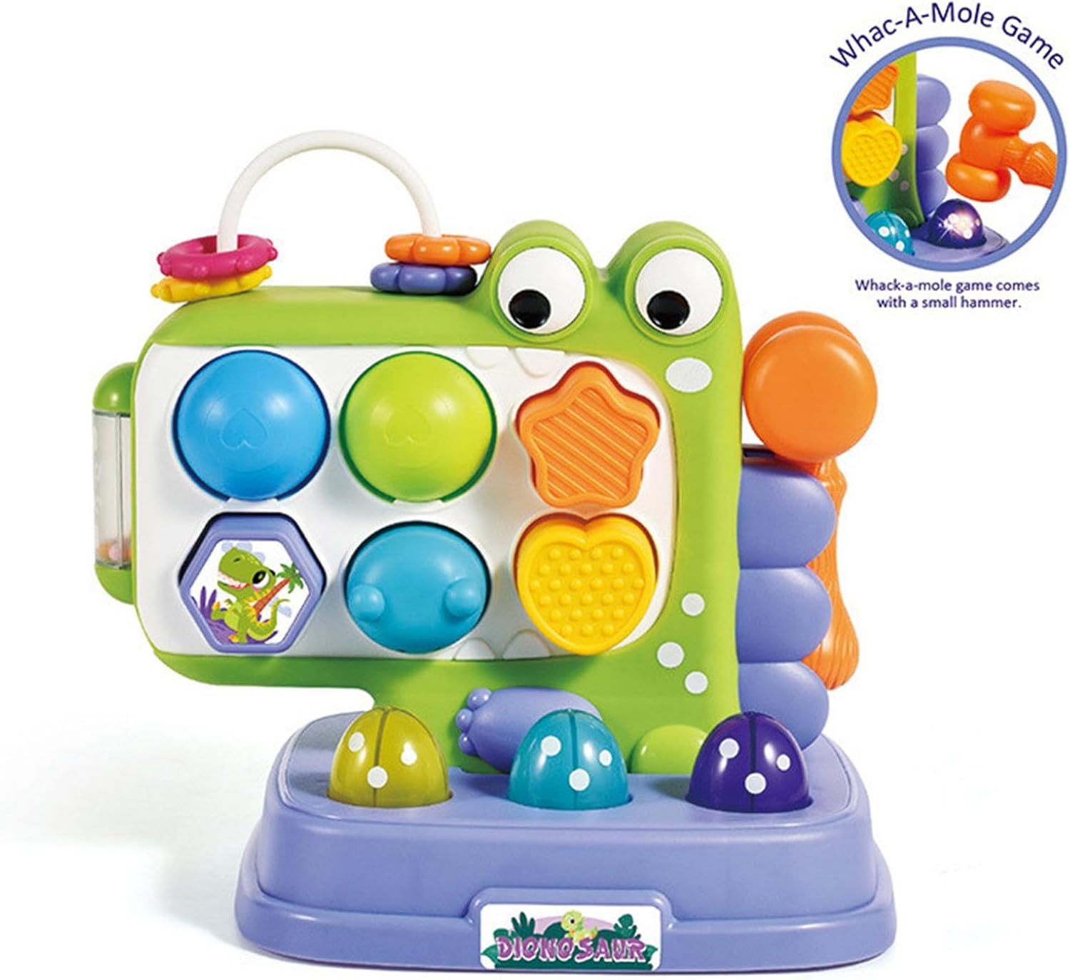 Hammer Toys for Kids, Pounding Toys for Kids - Dinosaur Interactive Hammering,Early Learning Stem Toy, Interactive Educational Game, Learning Toddler Toy, Shape Adjustment for Early l