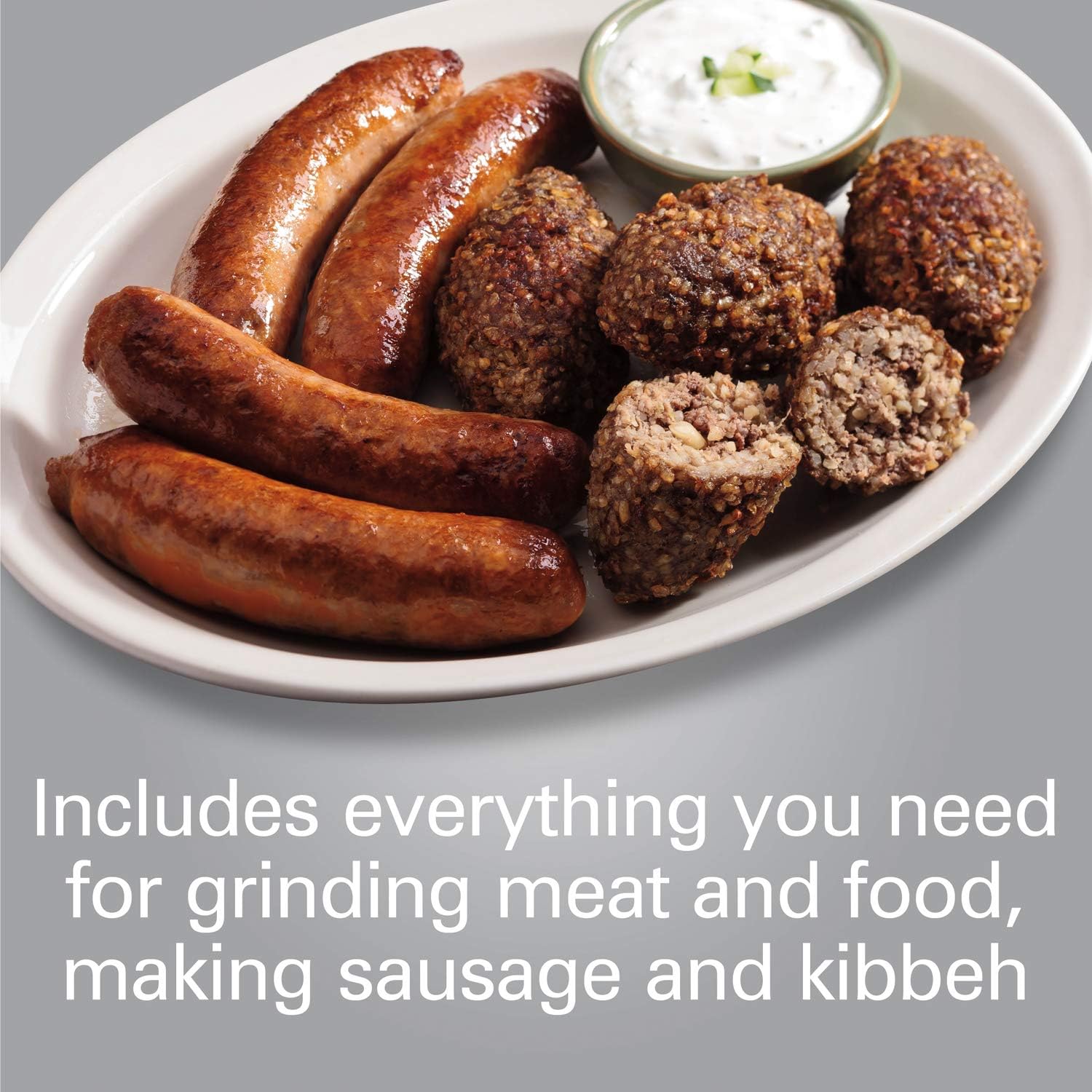 Hamilton Beach Professional Stand Mixer Specialty Attachment, All-Metal Meat and Food Grinder Attachment Set, 63245