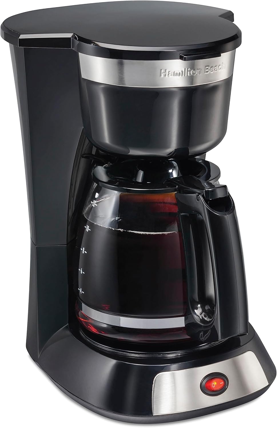 Hamilton Beach 12 Cup Coffee Maker, Stainless Steel Accents, 49631