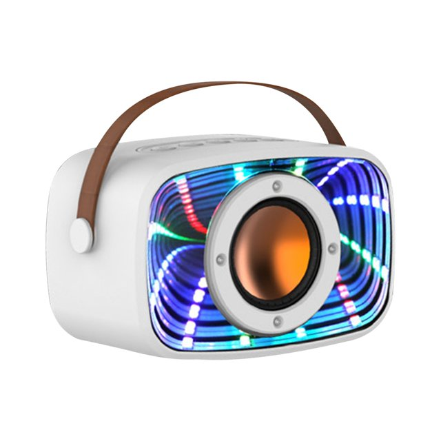 Portable Mini Bluetooth Speakers On Sale, Bluetooth 5.3 Wireless Audio LED Cool Light Effect Sound Quality Clear Surround Sound Effect Multiple Play Modes Large Capacity Battery Bluetooth Audio