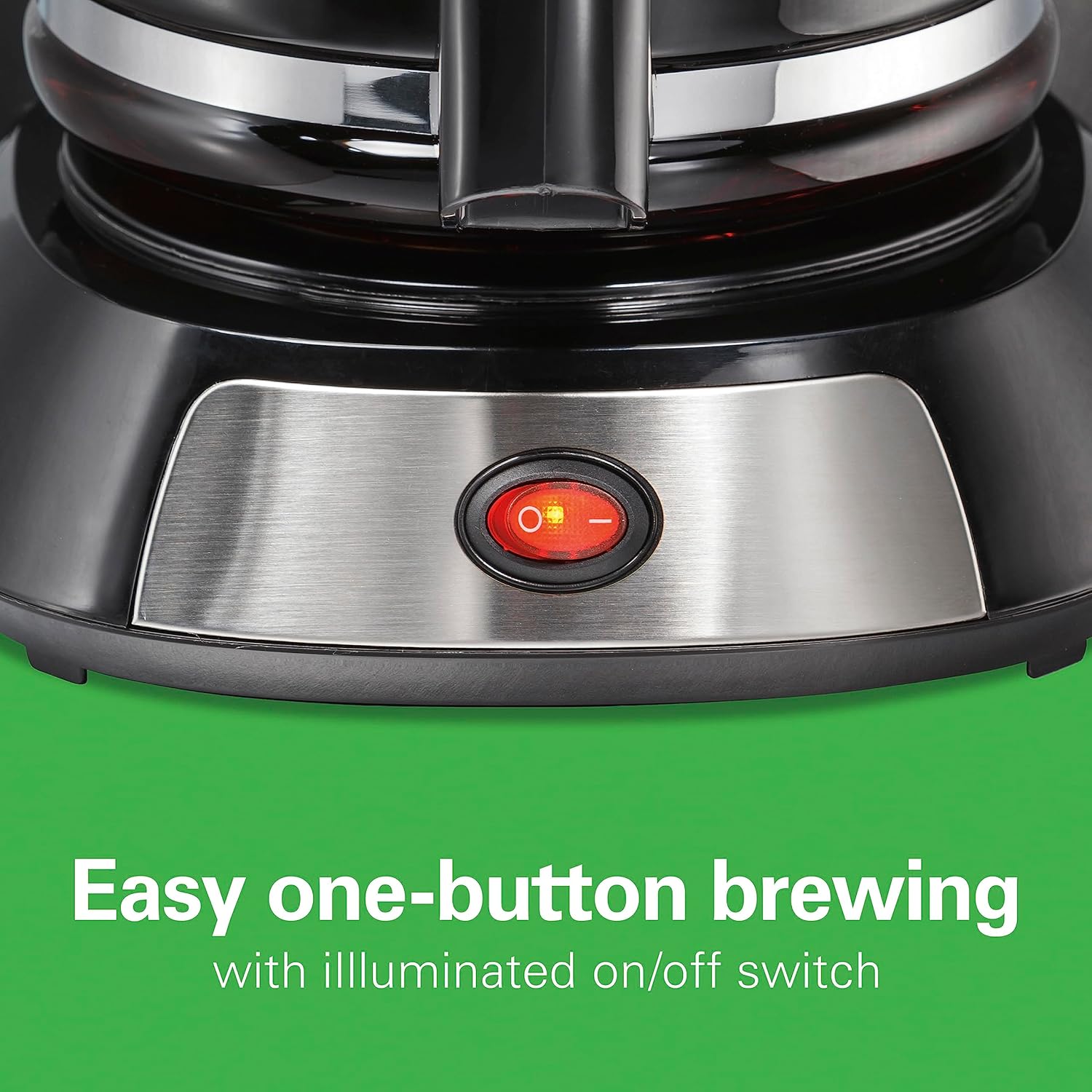 Hamilton Beach 12 Cup Coffee Maker, Stainless Steel Accents, 49631