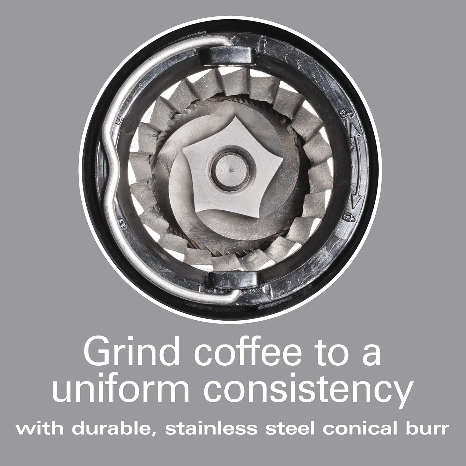 Hamilton Beach Professional Conical Burr Digital Coffee Grinder, 39 adjustable grind settings, Stainless steel conical burr, Black, 80405