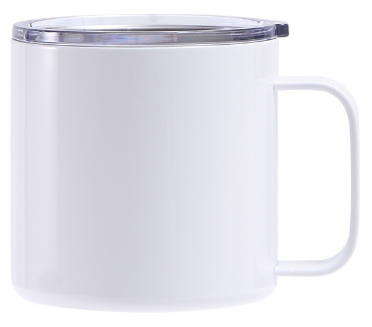 304 Stainless Steel Sublimation Double Wall Mug with Handle & Lid – Custom Printing Coffee Mug (12oz / 14oz / 16oz)