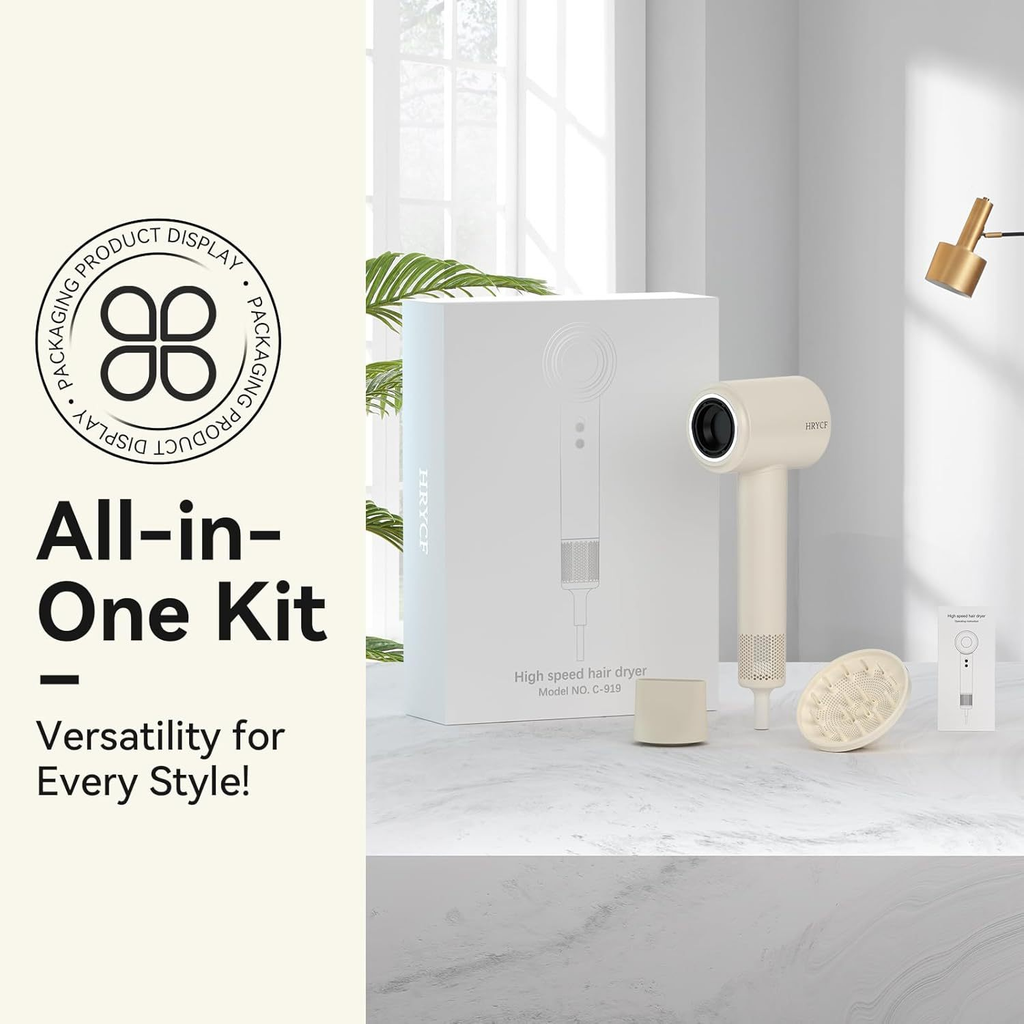 High Speed Ionic Hair Dryer – Professional Fast Drying Hair Dryer (Model C-919)