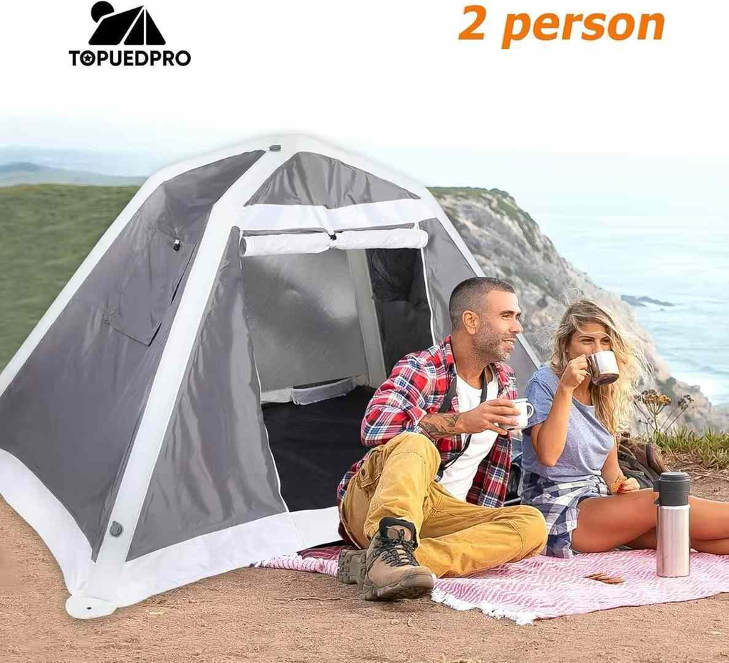 【Topued】Easy-Pull 2-Person Inflatable Air Tent Beach Tent Camping Tent Play Tent