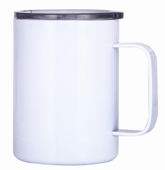304 Stainless Steel Sublimation Double Wall Mug with Handle & Lid – Custom Printing Coffee Mug (12oz / 14oz / 16oz)