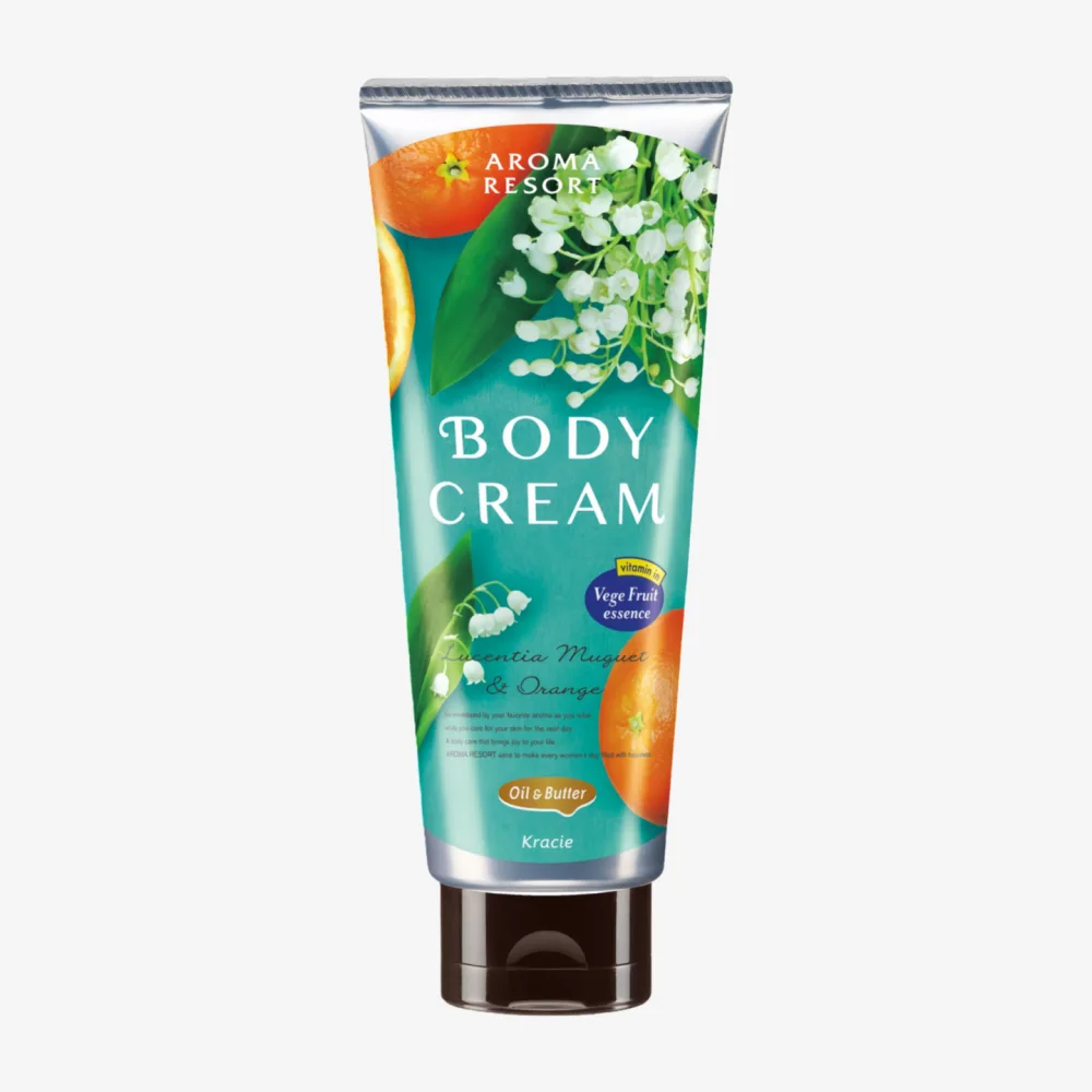 KRACIE Aroma Resort Body Cream Lucentia Muguet & Orange170g