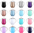 10oz Double Wall 304 Stainless Steel Kids Sippy Cup with Handles & Straw – Insulated Baby Training Mug