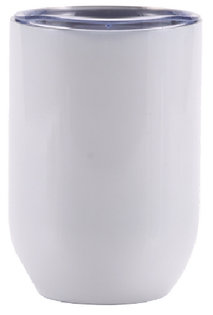 12oz Sublimation Stainless Steel Egg Mug – Double Wall Insulated Custom Printing Tumbler for Coffee, Wine & DIY Gifts