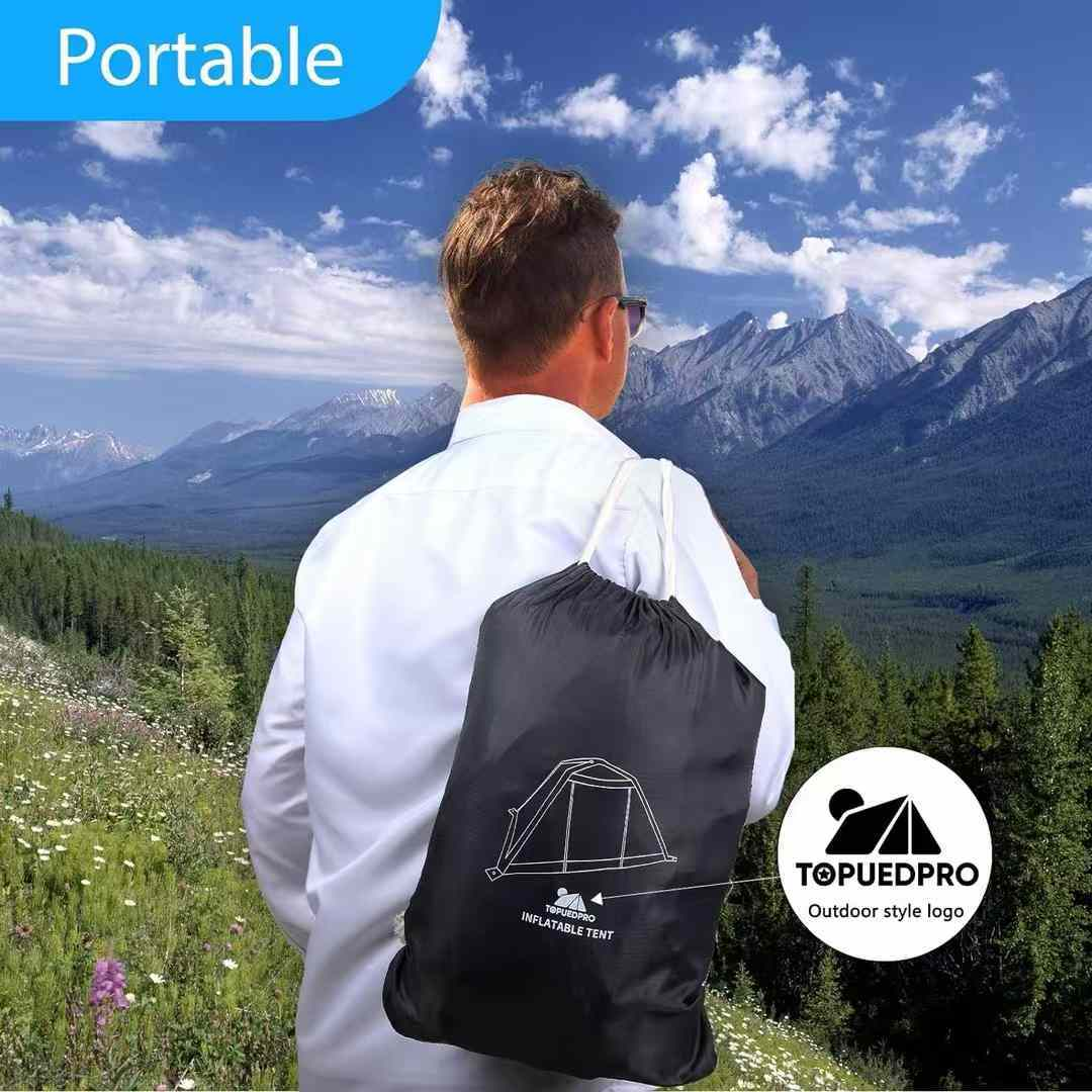 【Topued】Easy-Pull 2-Person Inflatable Air Tent Beach Tent Camping Tent Play Tent