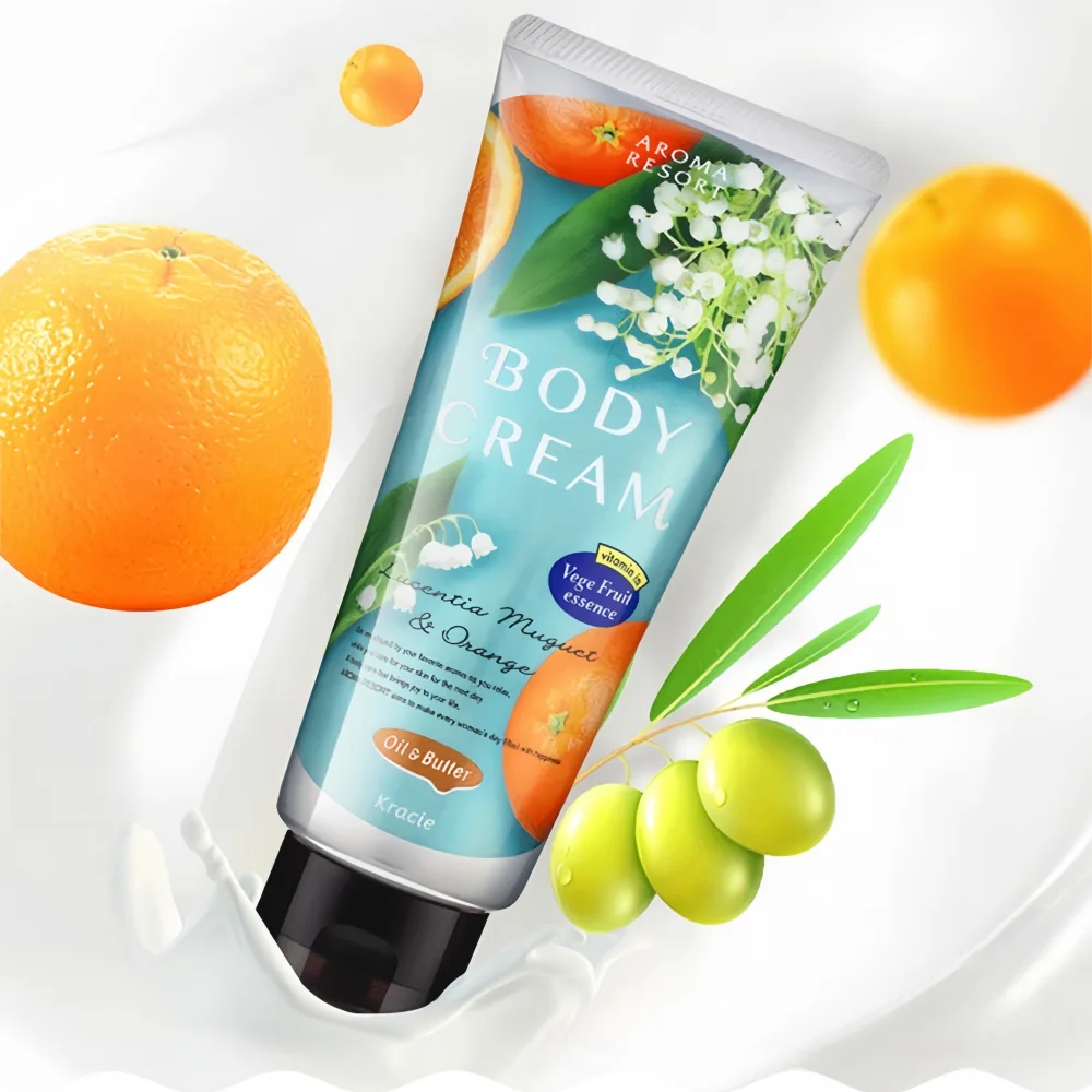 KRACIE Aroma Resort Body Cream Lucentia Muguet & Orange170g