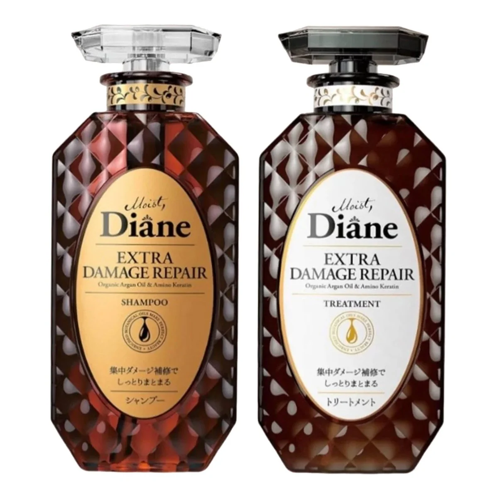 Moist Diane Perfect Beauty Extra Damage Repair Shampoo & Treatment Set – Deep Repair Japanese Hair Care