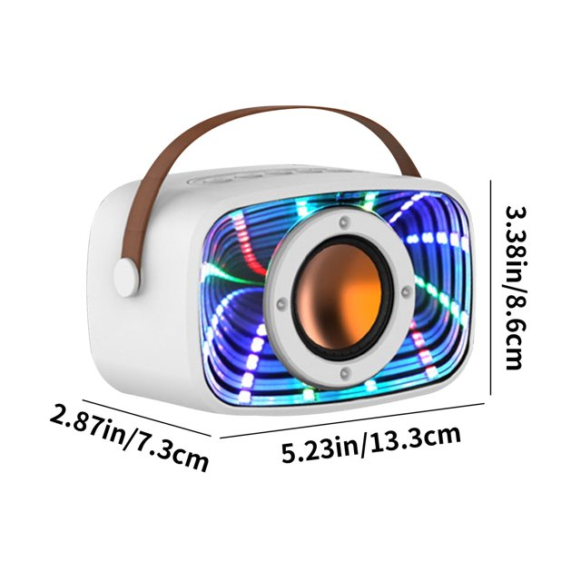 Portable Mini Bluetooth Speakers On Sale, Bluetooth 5.3 Wireless Audio LED Cool Light Effect Sound Quality Clear Surround Sound Effect Multiple Play Modes Large Capacity Battery Bluetooth Audio