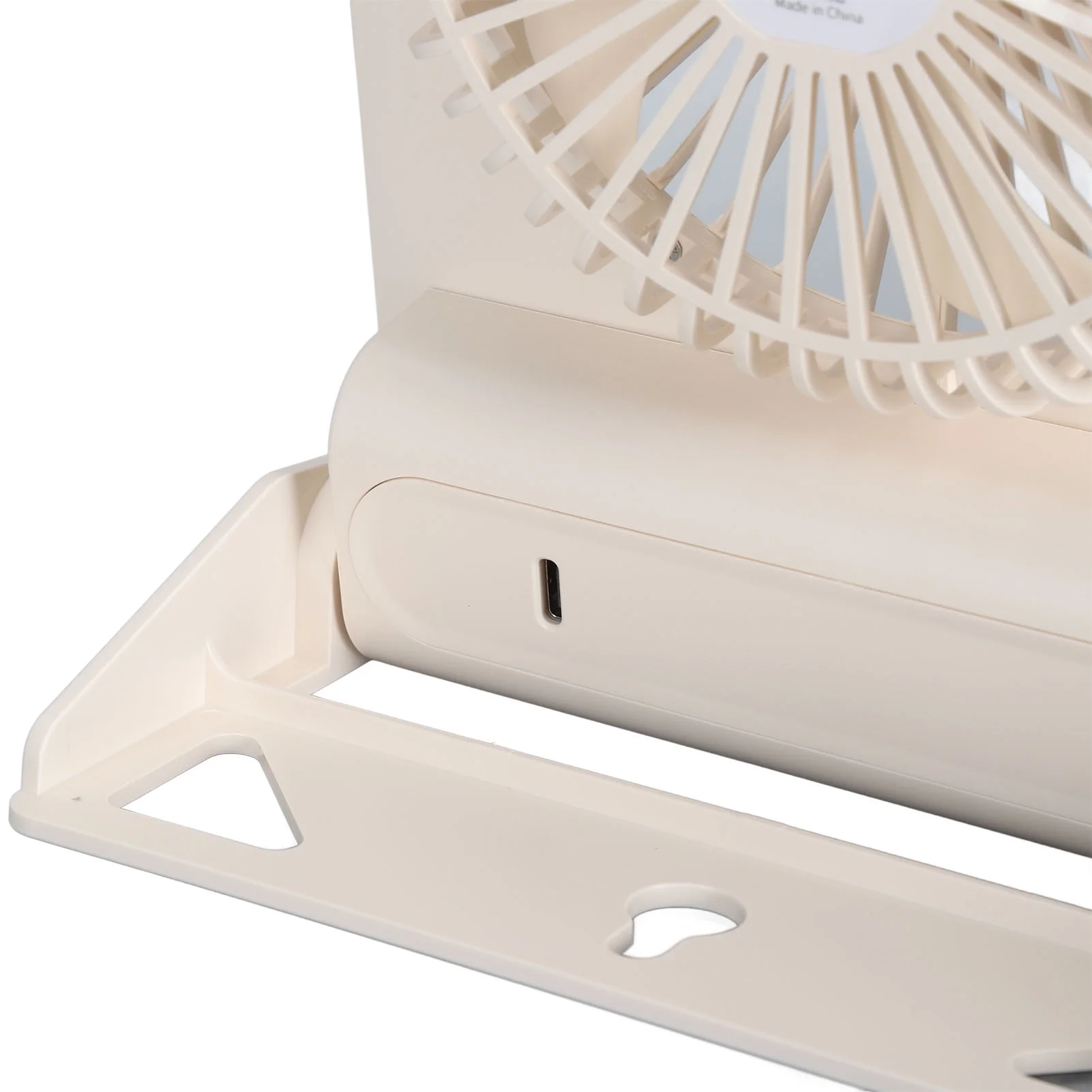 Ultra Thin Table Fan, Stepless Speed Control Foldable Long Lasting Power with Dual Core Frequency Conversion Cycle for Traveling