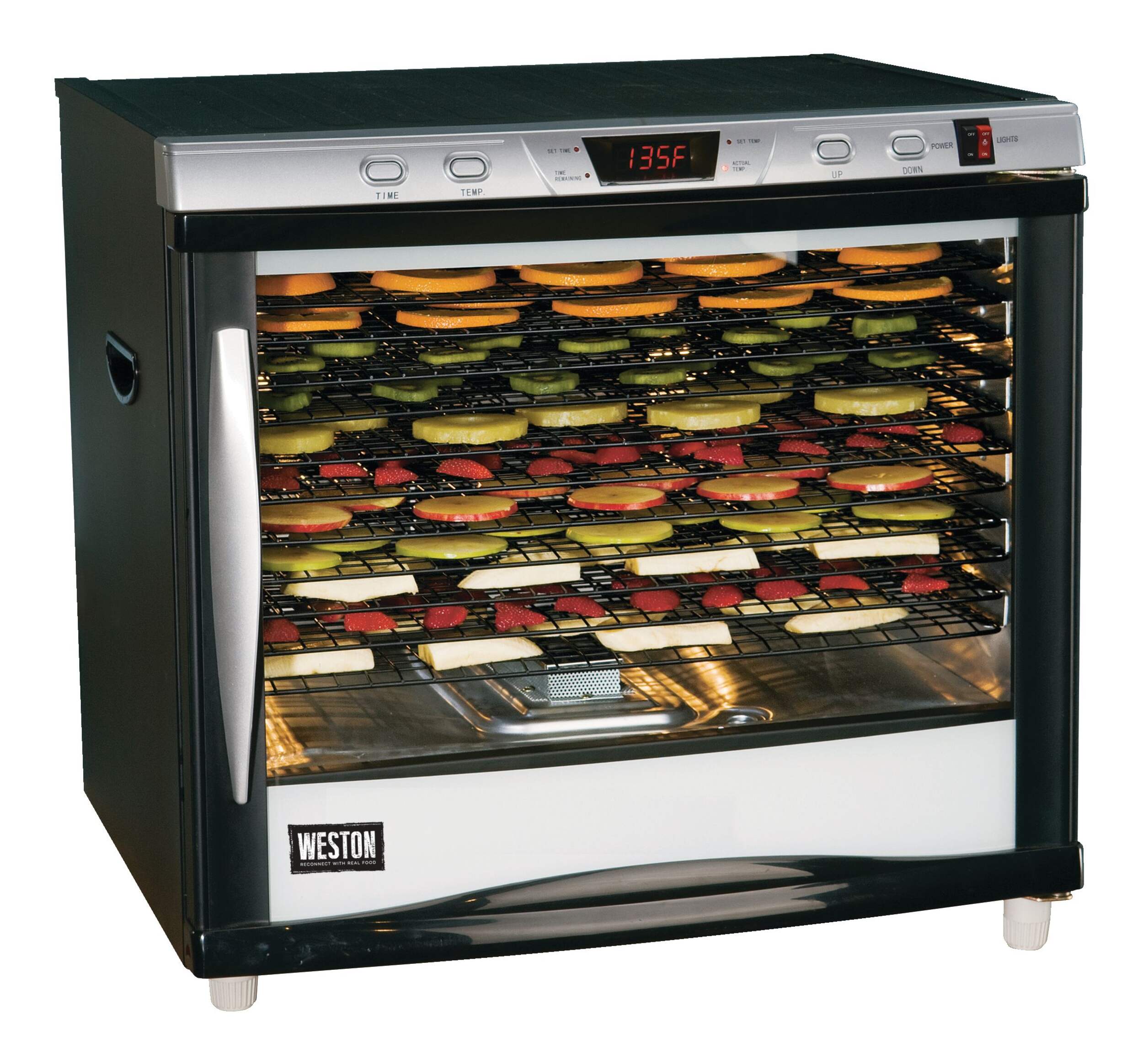 Weston Pro-1200 12-Tray Digital 110V 1600W Dehydrator, 80-L